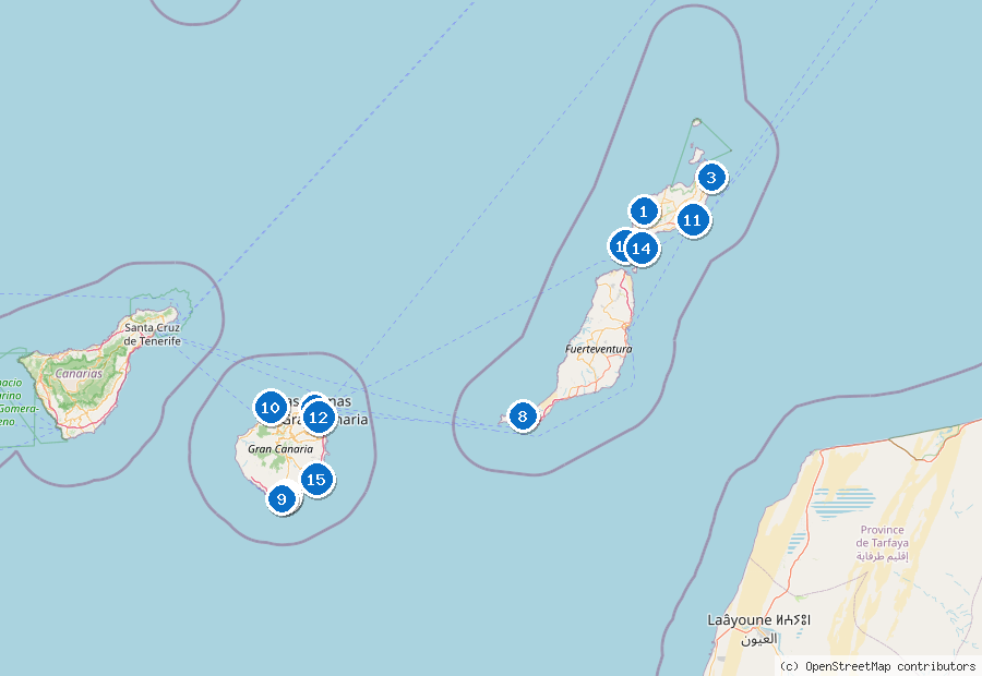Mappa dei dintorni di Isola di Fuerteventura