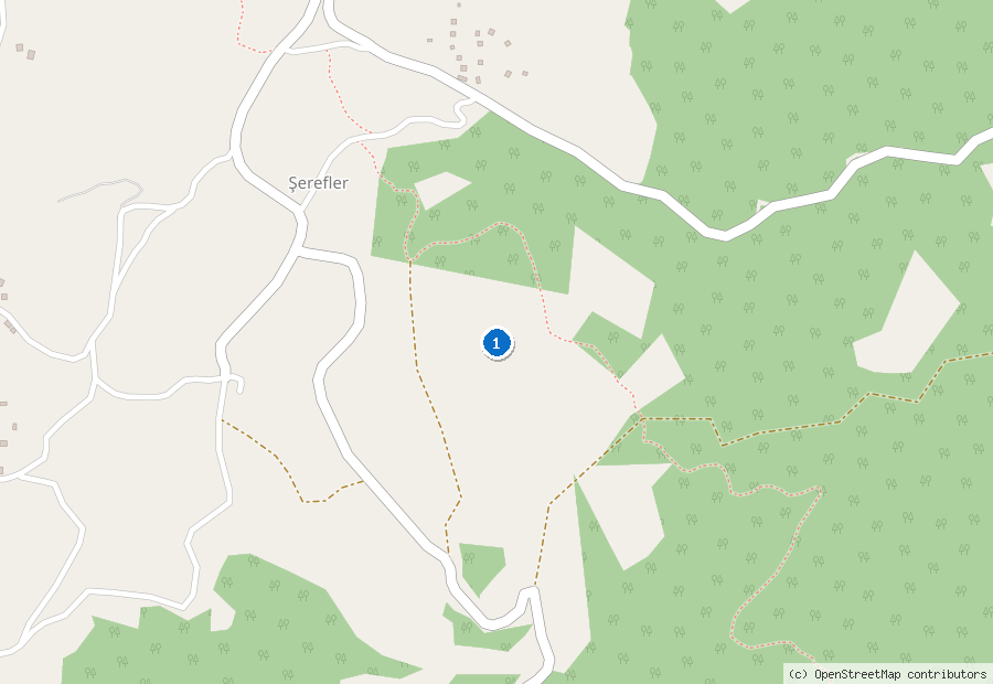 Mappa di Dalaman con i luoghi numerati