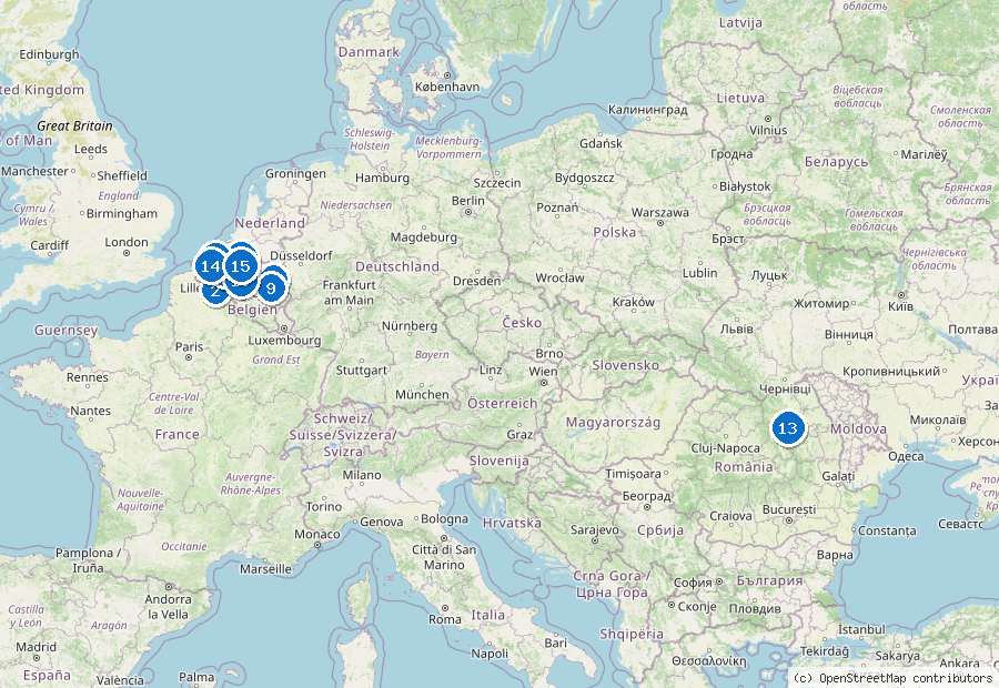 Mappa dei dintorni di Bruxelles